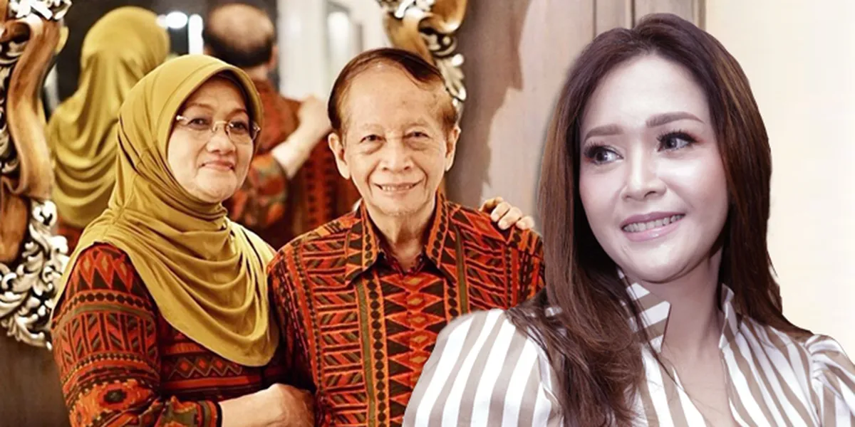 Harjono Sigit bersama istri, orang tua Maia Estianty, saat hadir dalam momen keluarga