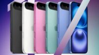 Ilustrasi Bocoran Desain Iphone 17 Air Dan Warna Baru Ungu Serta Sky Blue