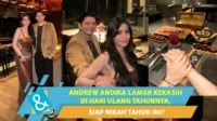 Andrew Andika Dan Kekasih Tersenyum Bahagia Di Momen Lamaran