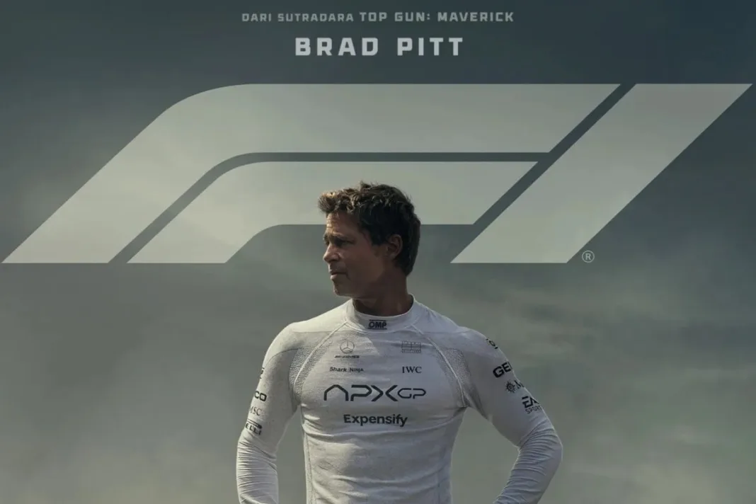 Brad Pitt Dalam Film F1 The Movie Yang Menempati Puncak Box Office Akhir Pekan