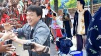 Etta Ng Mengenakan Jaket Biru Saat Mengantre Makanan Gratis Di Toronto
