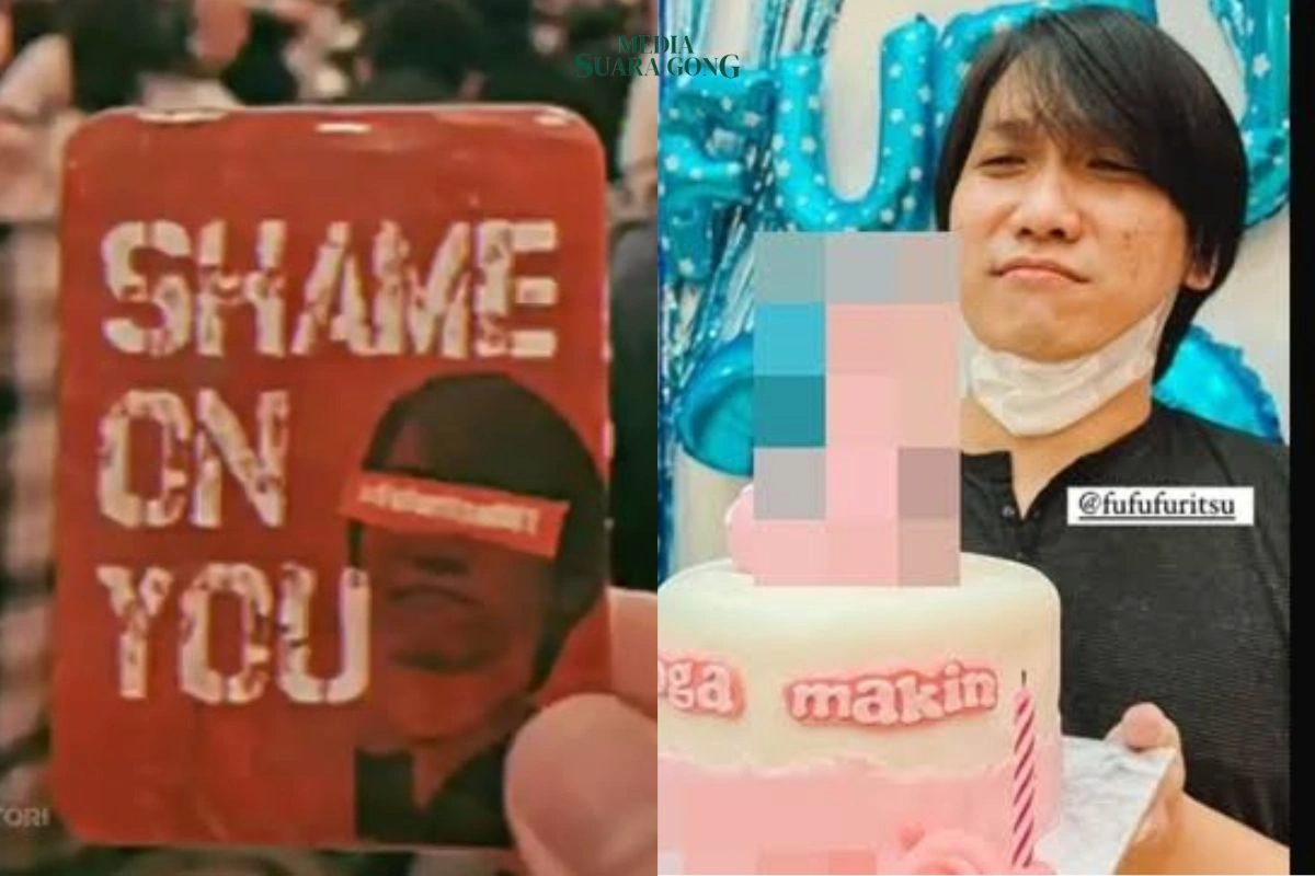 Fritz Fernandez Memegang Kue Ulang Tahun Vulgar Dalam Foto Yang Viral Kembali