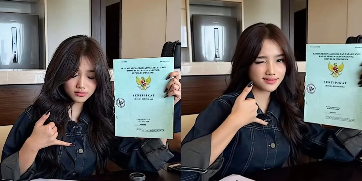 Fuji Memegang Sertifikat Tanah Bpn Di Bali Sambil Tersenyum Di Instagram