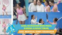 Gisel Tampil Sporty Di Lapangan Padel, Penuh Semangat Usai Pertandingan