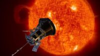 Ilustrasi Pesawat Luar Angkasa Nasa Dekati Korona Matahari Saat Misi Mempelajari Cuaca Antariksa