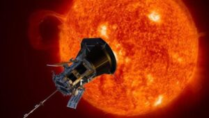 Ilustrasi Pesawat Luar Angkasa Nasa Dekati Korona Matahari Saat Misi Mempelajari Cuaca Antariksa