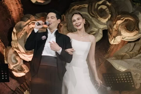 Luna Maya Dan Maxime Tampil Serasi Jelang Resepsi Pernikahan
