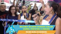 Melaney Ricardo Saat Grand Opening Warung Sambel Penyetan Di Kemang