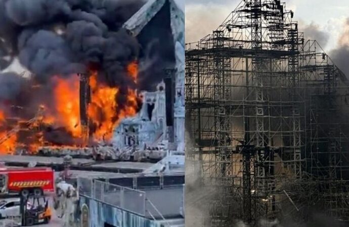 Panggung Utama Tomorrowland Hangus Terbakar Diselimuti Asap Tebal Di Boom, Belgia