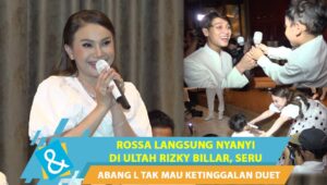 Rossa Bernyanyi Di Panggung Ulang Tahun Rizky Billar Bersama Abang L