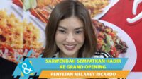 Sarwendah Mencicipi Sambal Teri Di Grand Opening Warung Penyetan Melaney Ricardo