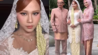 Nadin Amizah mengenakan baju pengantin dalam akad nikah di Lembang Nadin Amizah Mengenakan Baju Pengantin Dalam Akad Nikah Di Lembang