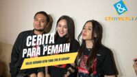 Pemeran utama series Balas Dendam Istri Tak Dianggap saat konferensi pers Pemeran Utama Series Balas Dendam Istri Tak Dianggap Saat Konferensi Pers