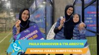 Paula Verhoeven dan Tya Ariestya sukses meraih juara turnamen padel Paula Verhoeven Dan Tya Ariestya Sukses Meraih Juara Turnamen Padel