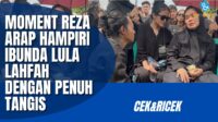 Tangisan emosional Reza Arap saat menghadiri prosesi terakhir sahabatnya, Lula Lahfah. Tangisan Emosional Reza Arap Saat Menghadiri Prosesi Terakhir Sahabatnya, Lula Lahfah